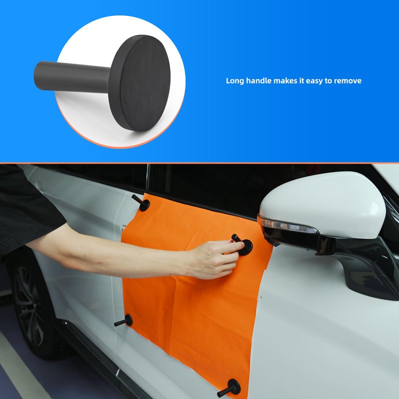 EHDIS Vinyl Wrap Magnets Car Wrap Magnet Holder for Sign Vinyl, Car Wrapping & Crafts Sign Making Vinyl Application Magnets-Pack of 8 - Image 5